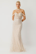 Resmi Galeri görüntüleyiciye yükleyin, Prestige Shine Choker Yaka Özel Tasarım Elbise