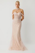 Resmi Galeri görüntüleyiciye yükleyin, Prestige Shine Choker Yaka Özel Tasarım Elbise