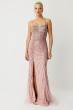 Load image into Gallery viewer, Ocean Crystal Strappy Haute Couture Dress