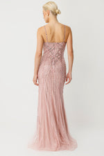 Load image into Gallery viewer, Ocean Crystal Strappy Haute Couture Dress