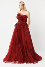 Load image into Gallery viewer, Majestic Princess Gown with Floral Appliques