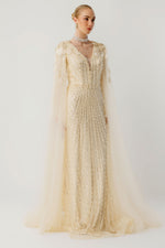 Load image into Gallery viewer, Couture Sparkle V-Neck Long Evening Dress