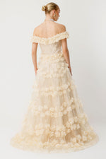 Load image into Gallery viewer, Fairytale Elegance 3D Floral Long Dress