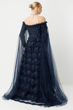 Load image into Gallery viewer, Palace Sparkle Embroidered Long Gala Dress