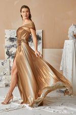 تحميل الصورة في عارض المعرض، فستان سهرة بتفاصيل الخصر بلون مزدوج