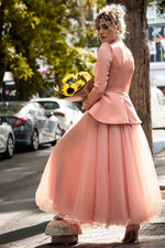 تحميل الصورة في عارض المعرض، العنق مفصلة تول تنورة الحجاب مساء اللباس