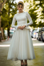 تحميل الصورة في عارض المعرض، العنق مفصلة تول تنورة الحجاب مساء اللباس