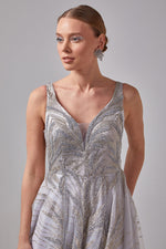 تحميل الصورة في عارض المعرض، فستان سهرة بتنورة منتفخة من القماش