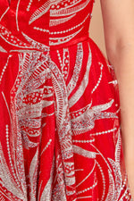 تحميل الصورة في عارض المعرض، فستان سهرة بتنورة منتفخة من القماش