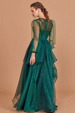 Load image into Gallery viewer, Midnight Glamor Sequin Detailed Evening Dress