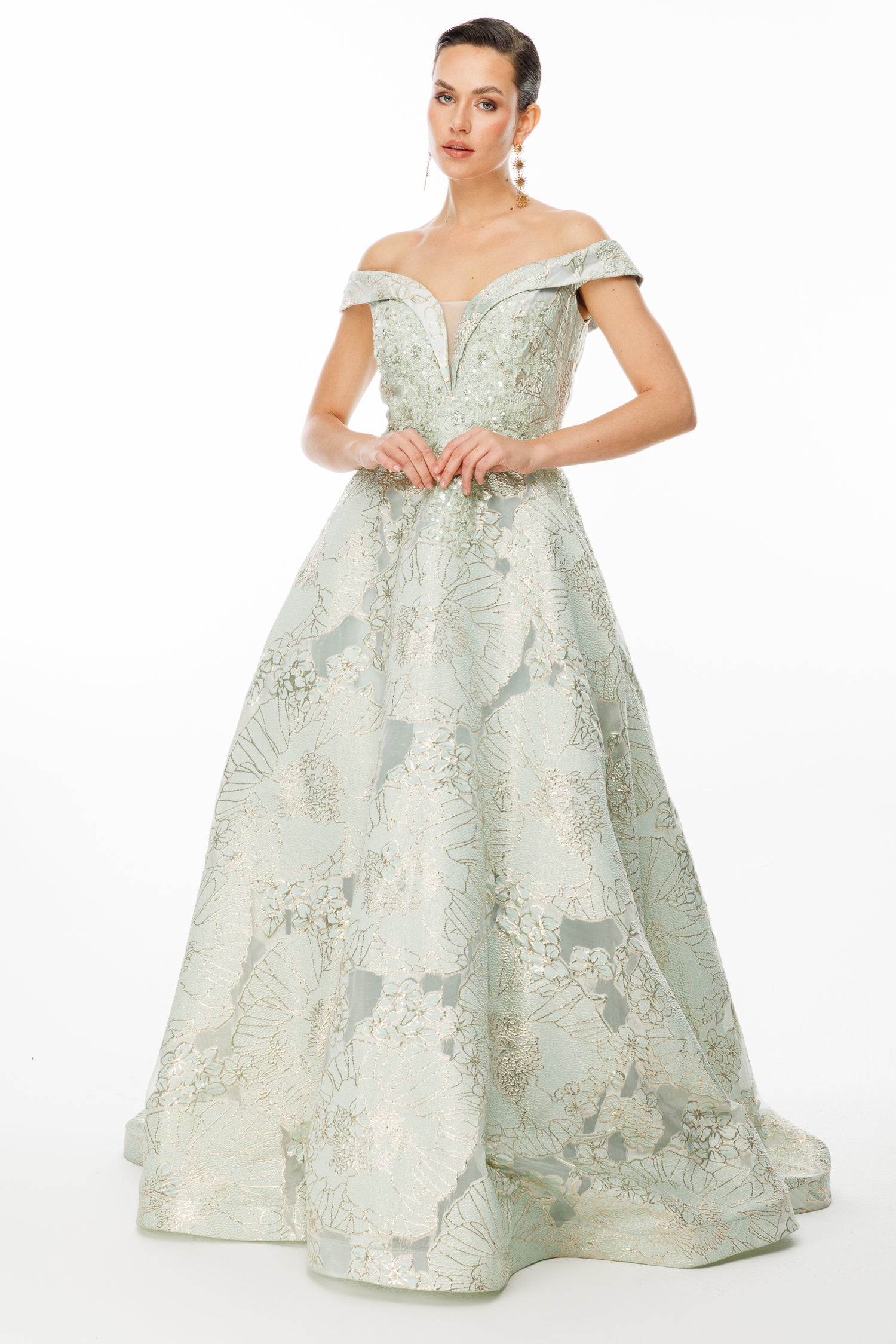 sachin and babi light blue dress engagement dresses long