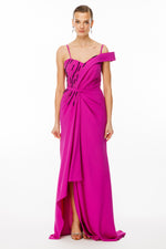 Resmi Galeri görüntüleyiciye yükleyin, ip askılı belden büzgülü ve işlemeli abiye