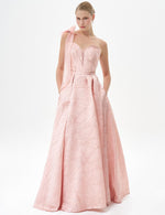 تحميل الصورة في عارض المعرض، فستان سهرة جاكار متعدد الطبقات