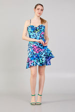 تحميل الصورة في عارض المعرض، فستان مشد منقوش