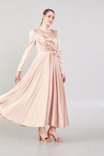 تحميل الصورة في عارض المعرض، ثنى مفصلة حجر مطرز مساء اللباس