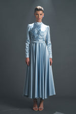 تحميل الصورة في عارض المعرض، ثنى مفصلة حجر مطرز مساء اللباس