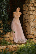 تحميل الصورة في عارض المعرض، فستان سهرة هندي أنيق منقوش هوت كوتور