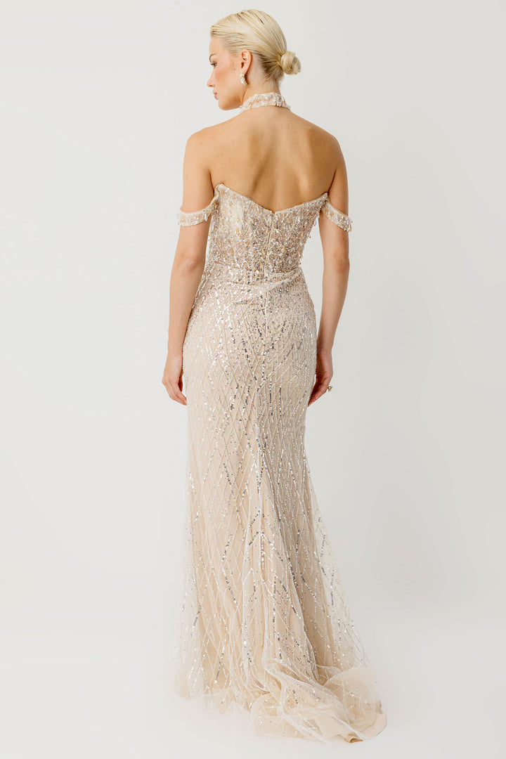 Prestige Shine Choker Yaka Özel Tasarım Elbise