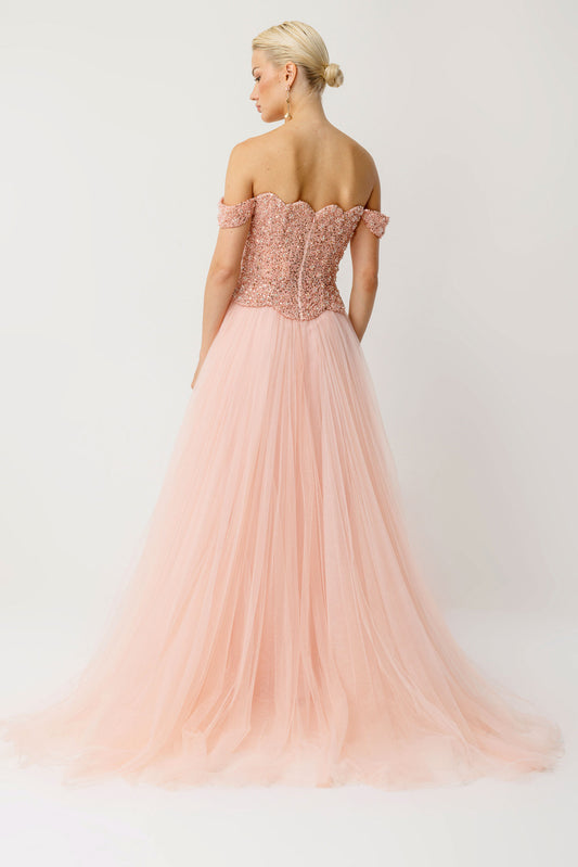 Ruby Glamour Tulle Powder Pink Princess Dress