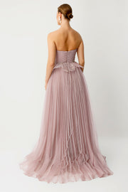 Sparkling Embroidered Princess Form Evening Dress