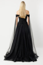 Load image into Gallery viewer, Midnight Sparkle Haute Couture Evening Dress