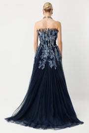 Vintage Strapless Engagement Dress