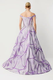 Orchid Crystal Princess Lilac Evening Dress