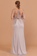 Load image into Gallery viewer, Partial Evening Dress with Special Bead Embroidery
