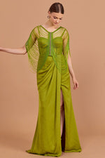 Load image into Gallery viewer, Partial Evening Dress with Special Bead Embroidery
