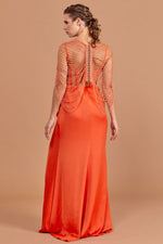 Load image into Gallery viewer, Partial Evening Dress with Special Bead Embroidery
