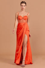 Load image into Gallery viewer, Partial Evening Dress with Special Bead Embroidery
