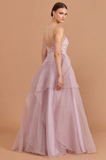 Load image into Gallery viewer, Tutu Skirt and Shoulder Straps Evening Dress
