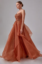 Load image into Gallery viewer, Tutu Skirt and Shoulder Straps Evening Dress
