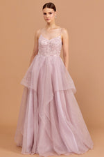 Load image into Gallery viewer, Tutu Skirt and Shoulder Straps Evening Dress
