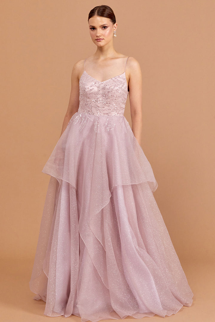 Tutu Skirt and Shoulder Straps Evening Dress