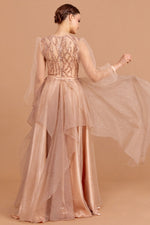 Load image into Gallery viewer, Midnight Glamor Sequin Detailed Evening Dress
