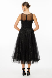 tulle shoulder strap tutu skirt midi dress