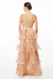 Corset Detailed Evening Dress