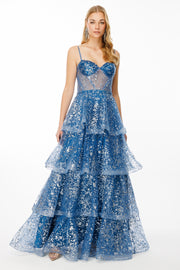 Corset Detailed Evening Dress