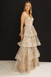 Corset Detailed Evening Dress