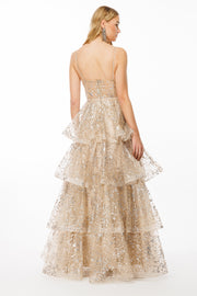 Corset Detailed Evening Dress