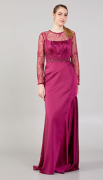 Load image into Gallery viewer, Lace Tiered Evening Dress
