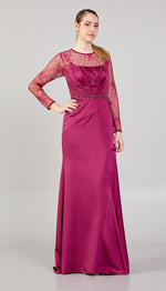 Load image into Gallery viewer, Lace Tiered Evening Dress
