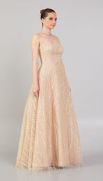 Load image into Gallery viewer, Strapless Special Design Evening Dress with Embroidery Detail
