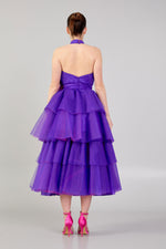 Load image into Gallery viewer, Tiered Skirt Gathered Bustier Dress
