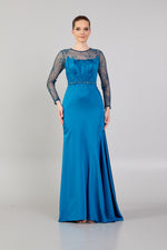 Load image into Gallery viewer, Lace Tiered Evening Dress
