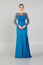 Load image into Gallery viewer, Lace Tiered Evening Dress
