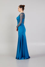 Load image into Gallery viewer, Lace Tiered Evening Dress
