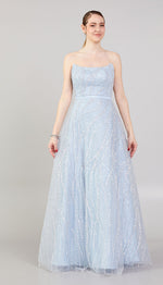 Load image into Gallery viewer, Strapless Special Design Evening Dress with Embroidery Detail
