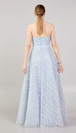 Load image into Gallery viewer, Strapless Special Design Evening Dress with Embroidery Detail
